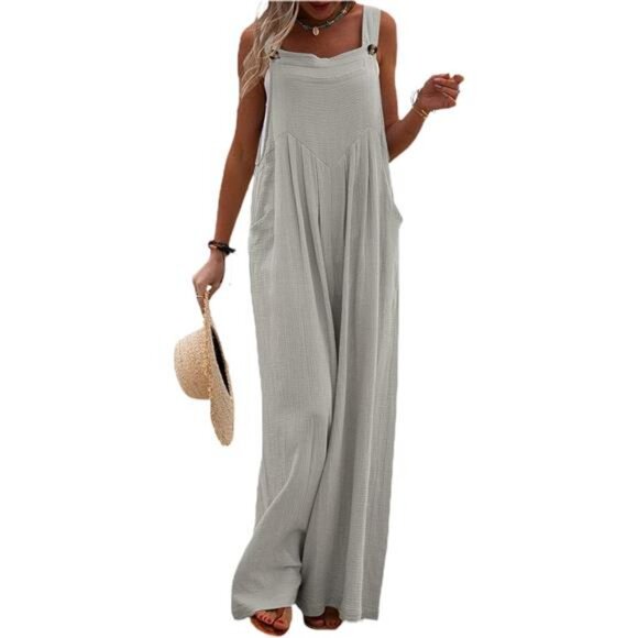 Women's Overalls Dungarees - Baggy Jumpsuit Playsuit In Plus Sizes | Cotton Blend